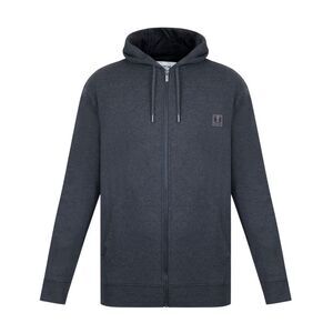 Firetrap Mens Logo Full Zip Hoodie / Charcoal Marl
